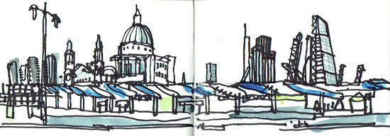 550x193 Travels With A Sketchbook In... 4th Annual Exhibition By Urban - Soho Sketch