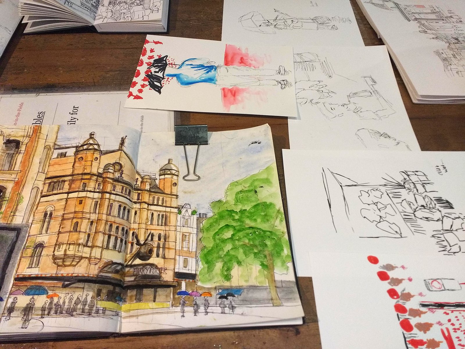 1600x1200 Urban Sketchers London - Soho Sketch