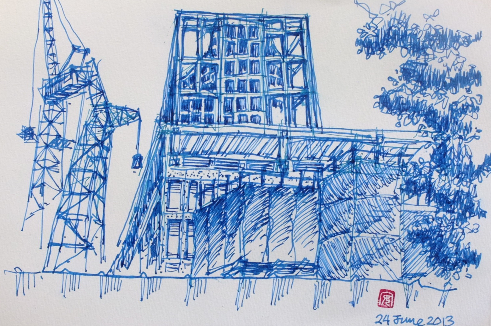 1594x1059 Urban Sketchers Singapore Test Drive On New Soho Series - Soho Sketch