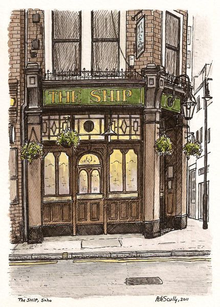 430x600 The Ship, Soho Soho, Sketches And Sketchbooks - Soho Sketch