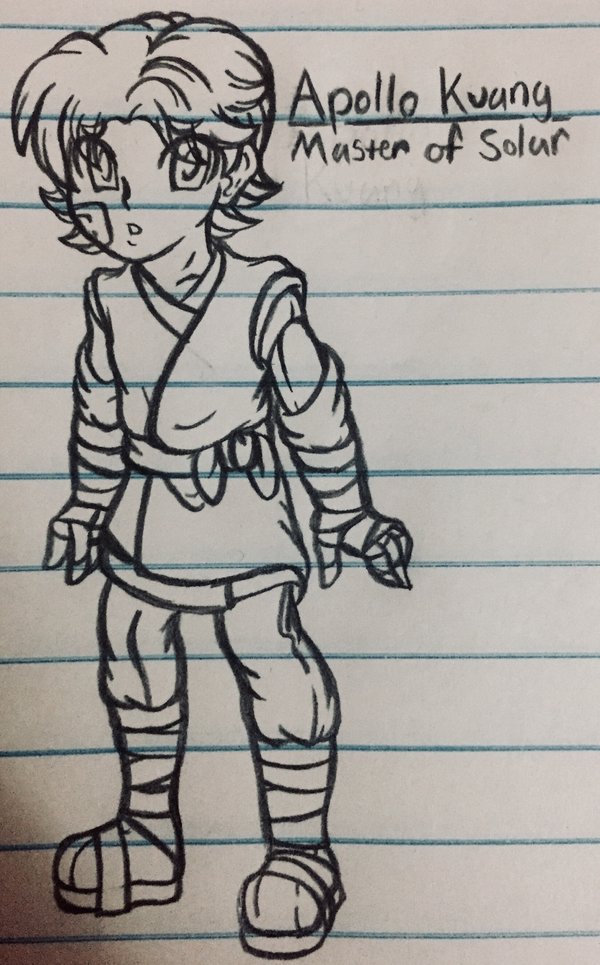 600x965 Apollo Kuangthe Master Of Solar(Sketch) By Snivyfennkingirl On - Solar Sketch