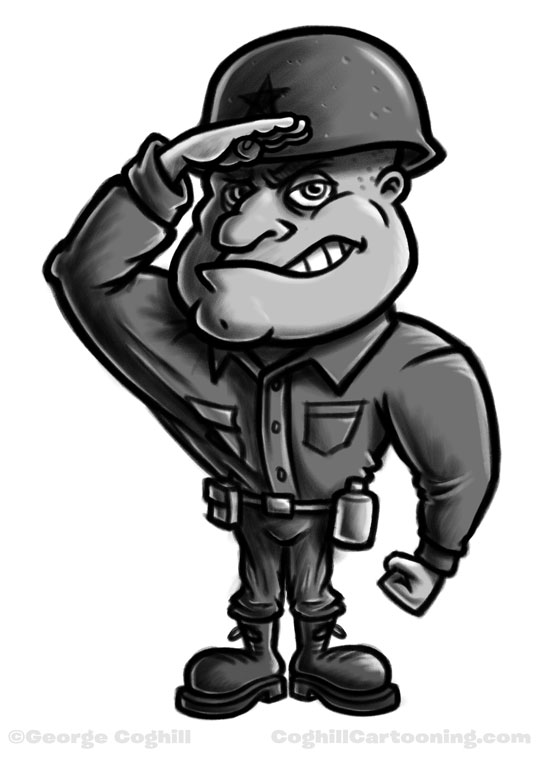 540x759 Soldier Cartoon Character Sketch - Soldier Sketch