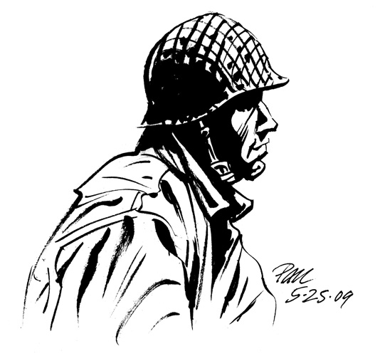 534x500 Blue Moon Studios Soldier Sketch - Soldier Sketch