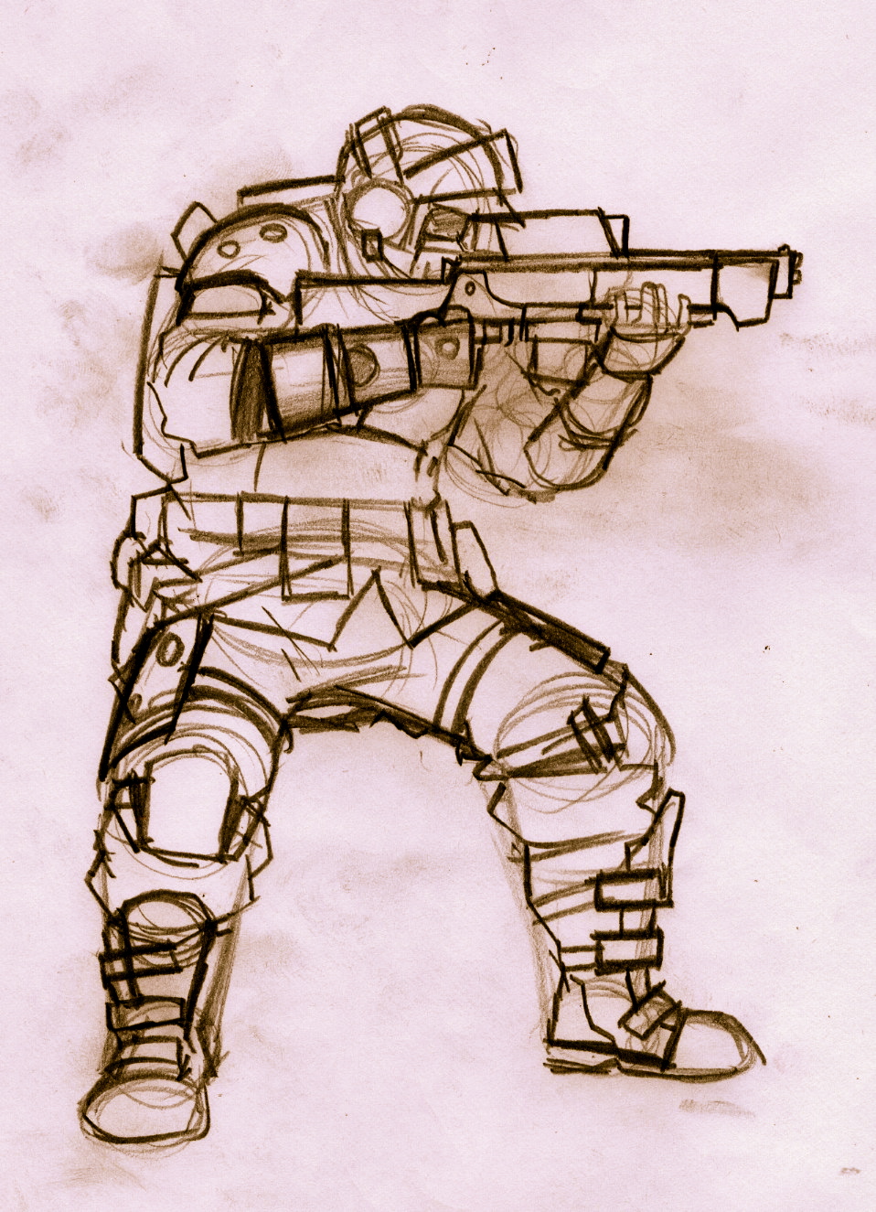 958x1325 Soldier Sketch Pencil By Dommi Fresh On Newgrounds - Soldier Sketch