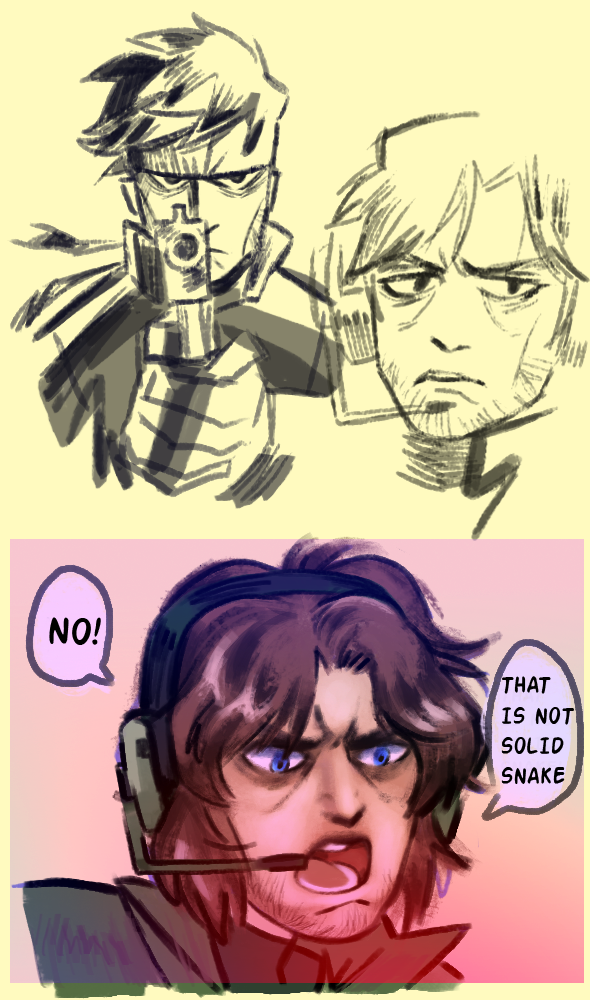 590x1000 Metal Gear Solid Sketch By Goatpoke - Solid Sketch