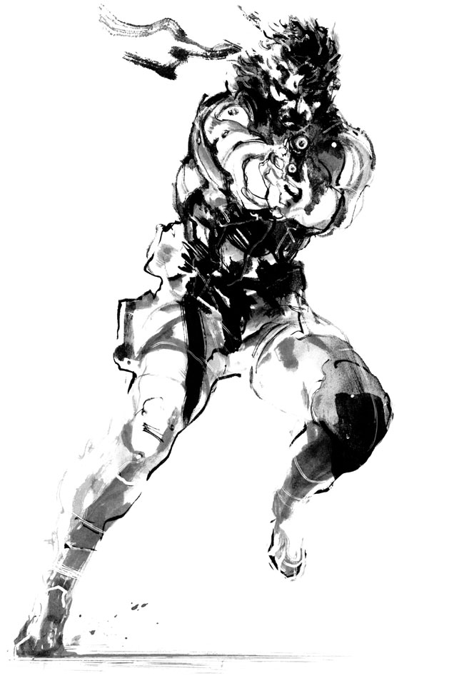 650x950 Solid Snake Sketch - Solid Sketch