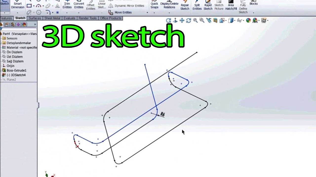 1280x720 Solidworks 3d Sketch (Trick) - Solidworks 3d Sketch