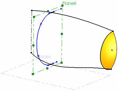 400x308 Working With Sketch Plane (Solid Thinking Solidworks Tutorial - Solidworks 3d Sketch