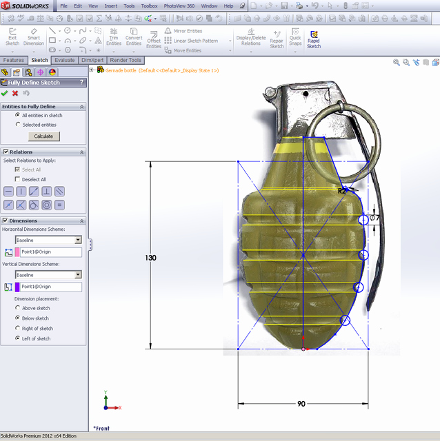 638x640 3d Sketch Solidworks Tutorial Tip Fully Defining Sketches In - Solidworks 3d Sketch