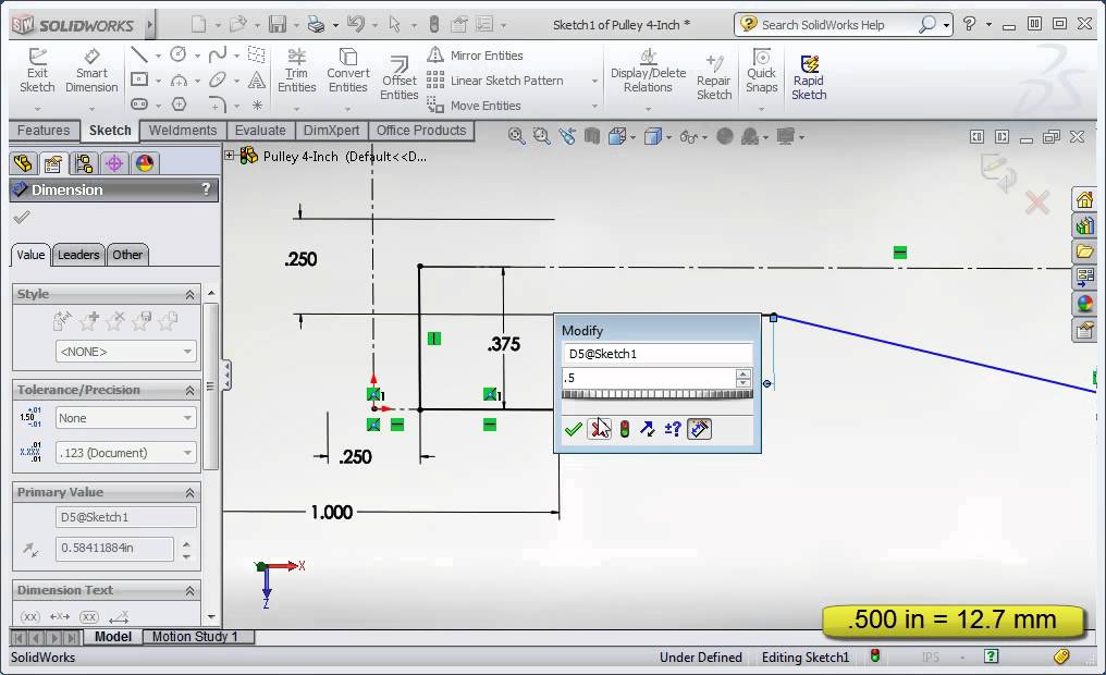 1016x620 Solidworks 2012 - Solidworks Fully Define Sketch