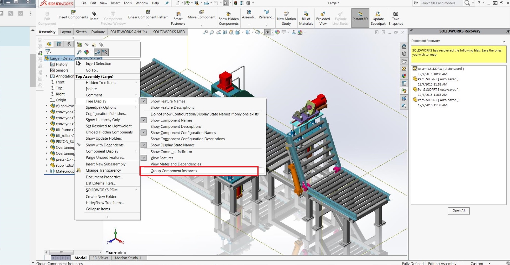 1963x1019 Solidworks 2017 Grouping Components In The Feature Tree - Solidworks Layout Sketch