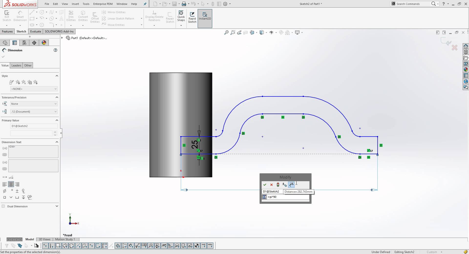 1920x1040 How To Use One Sketch To Draw A Pattern Around A Cylinder In - Solidworks Project Sketch