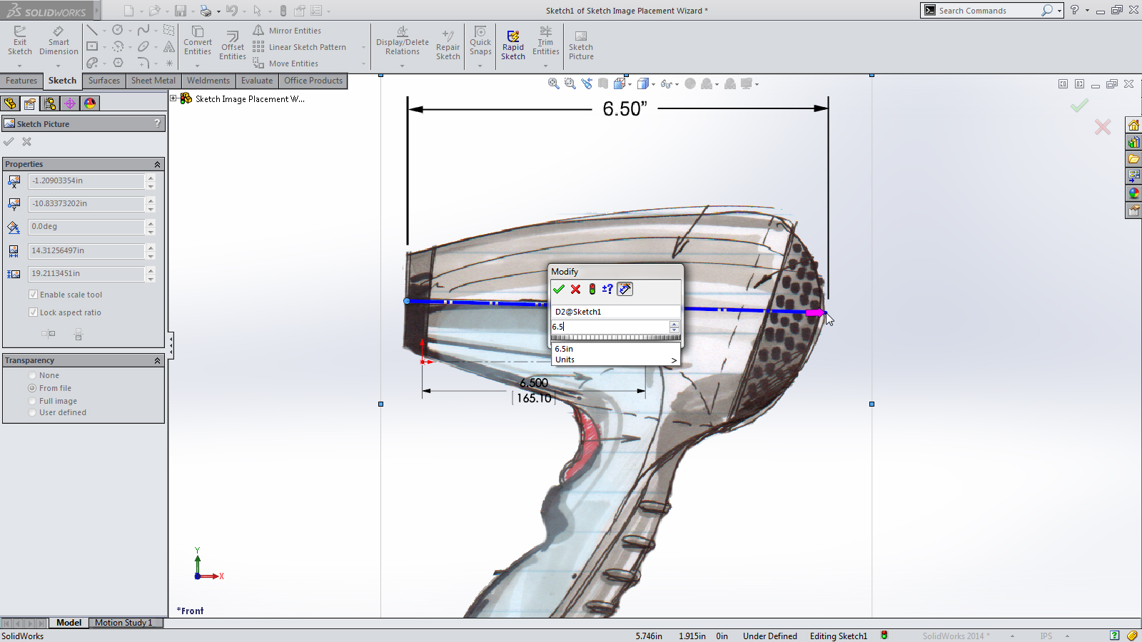1600x900 Solidworks 2014 Sneak Peek Sketch Picture Scale Tool - Solidworks Sketch Picture