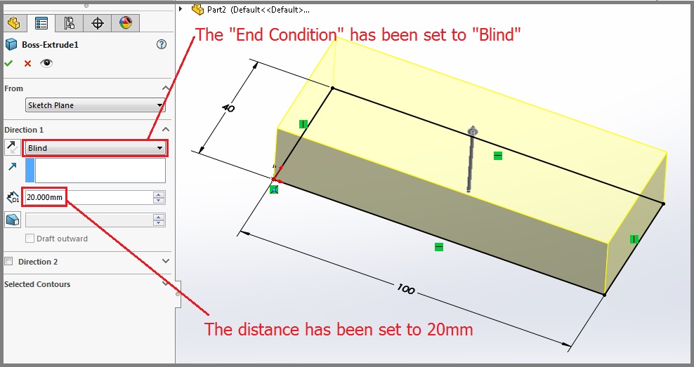 988x523 Advanced Breakdown Of The Solidworks Boss Extrude Tool - Solidworks Sketch Picture
