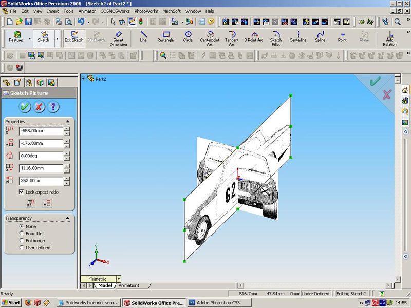 800x600 Tutorials - Solidworks Sketch Picture