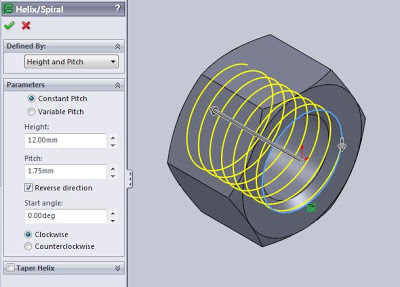 400x287 How To Draw A Bolt - Solidworks Spiral Sketch