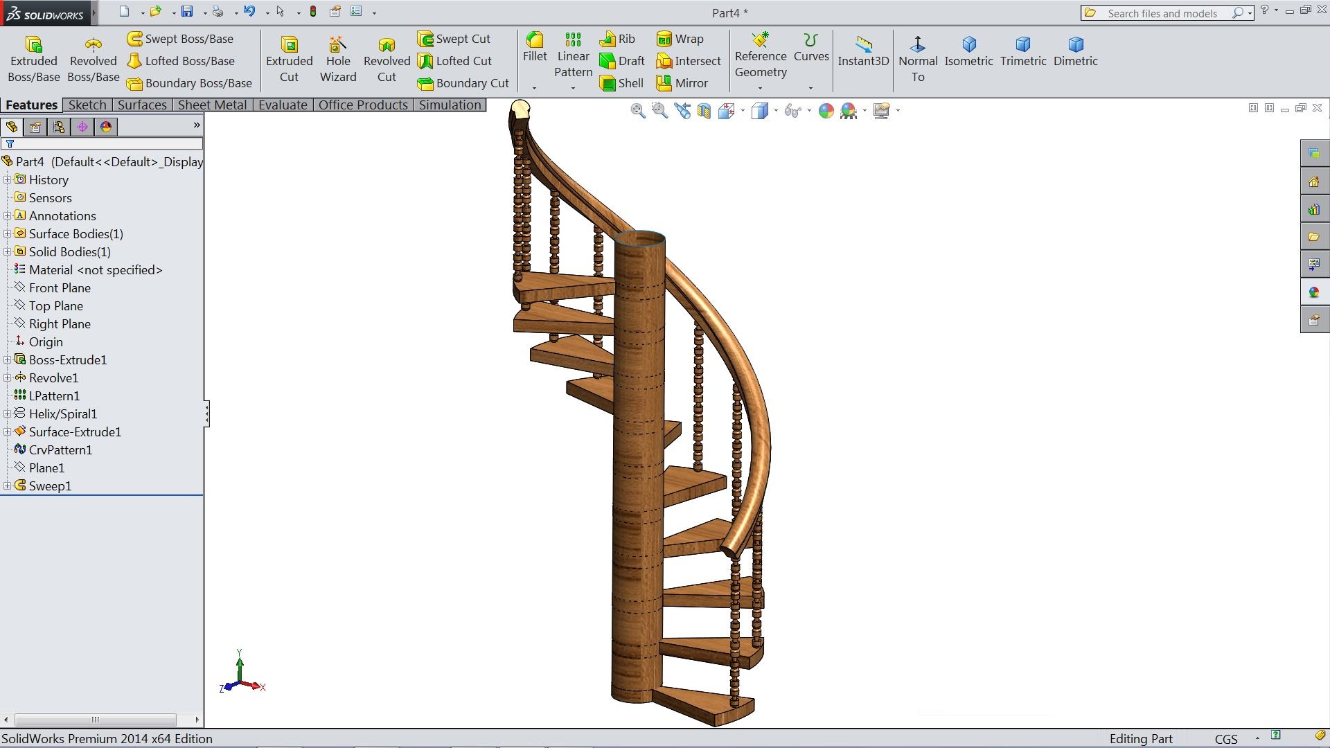 Спираль эскиз solidworks