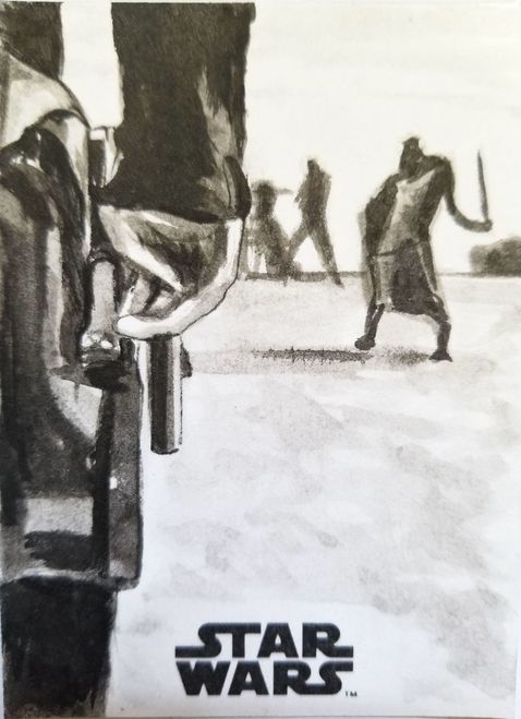 478x659 Han Solo Holster Standoff - Solo Sketch