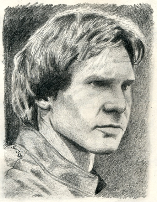 500x645 Han Solo Sketch By Svenjaliv - Solo Sketch