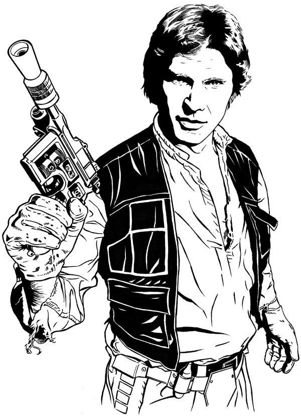 600x828 Star Wars Sketchbook Hansolosketch - Solo Sketch