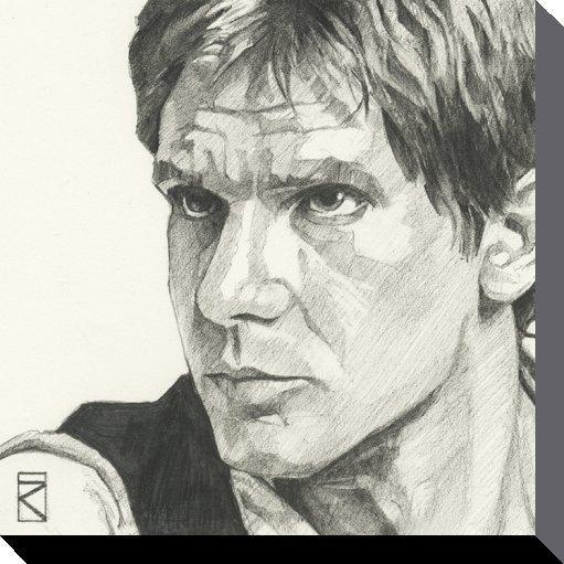 511x511 Star Wars (Han Solo Sketch) Canvas - Solo Sketch
