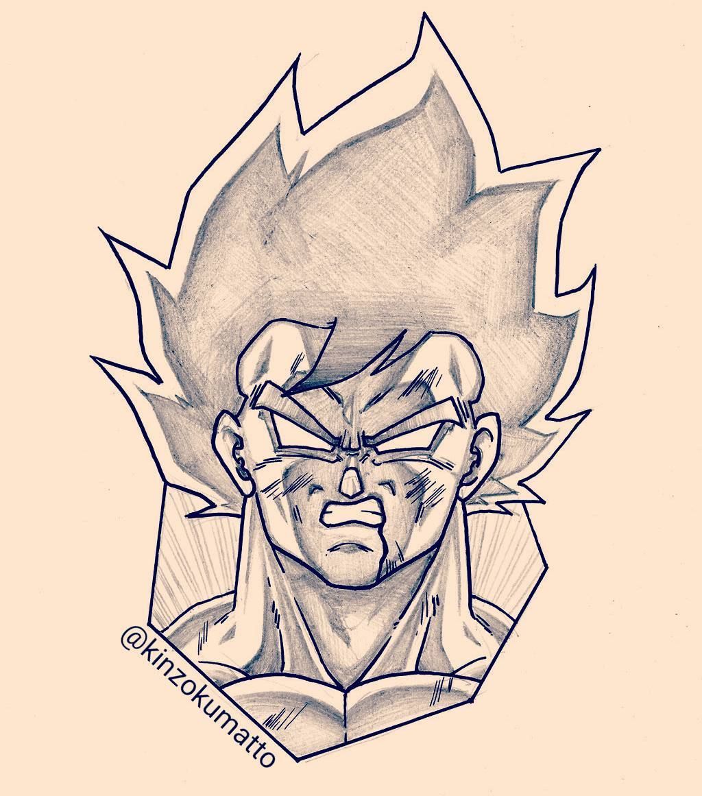 1024x1161 Pure. - Son Goku Sketch