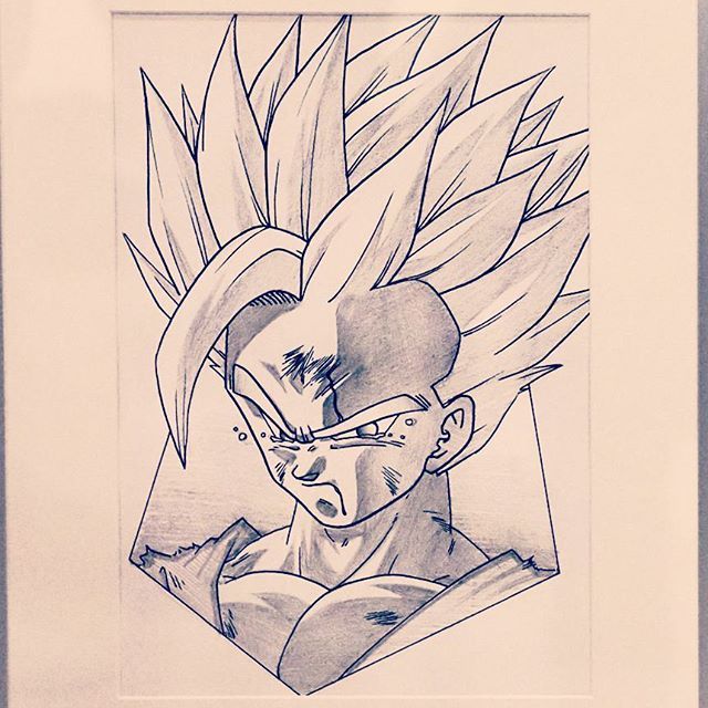 640x640 Sketch - Son Goku Sketch