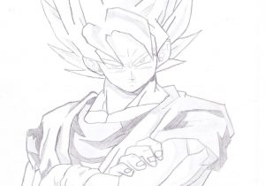 300x210 Dragon Ball Super Pencil Drawings My Pencil Ink Drawing Son Goku - Son Goku Sketch