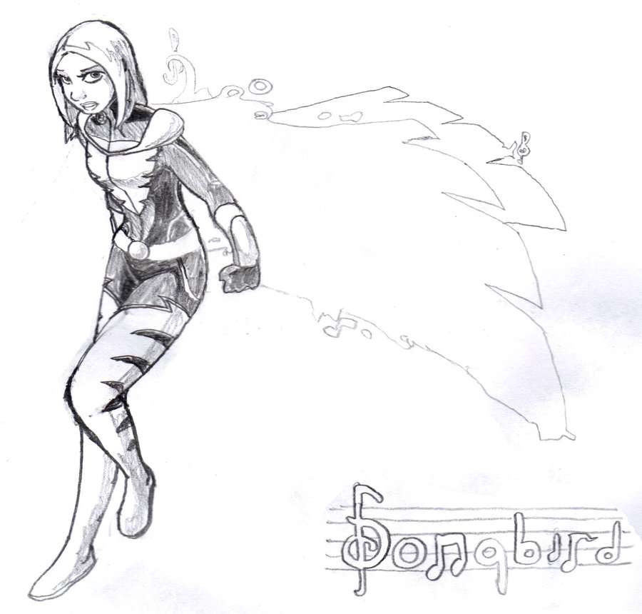 900x860 Songbird Sketch By Saturnflight - Songbird Sketch