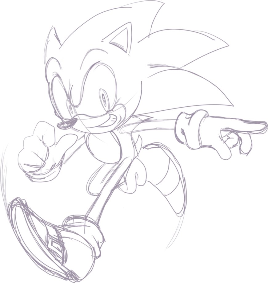 871x918 Sonic Sketch 2012 By Dody Inferno - Sonic Sketch