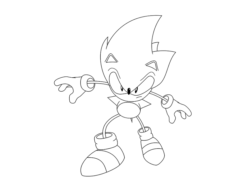 800x600 Sonic Sketch By Carmelo Rivera - Sonic Sketch