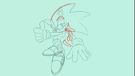 550x309 How To Draw Sonic The Hedgehog - Sonic The Hedgehog Sketch