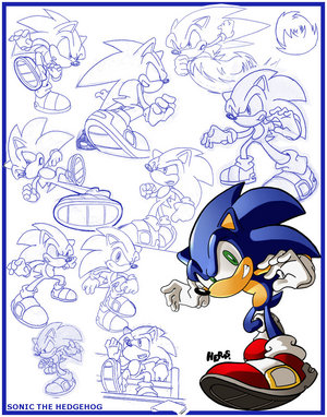 300x382 Image - Sonic The Hedgehog Sketch