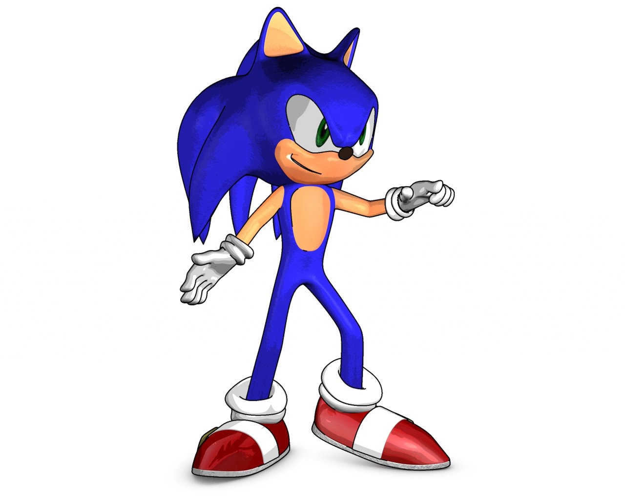 1280x1024 C4d Cafe Gallery - Sonic The Hedgehog Sketch