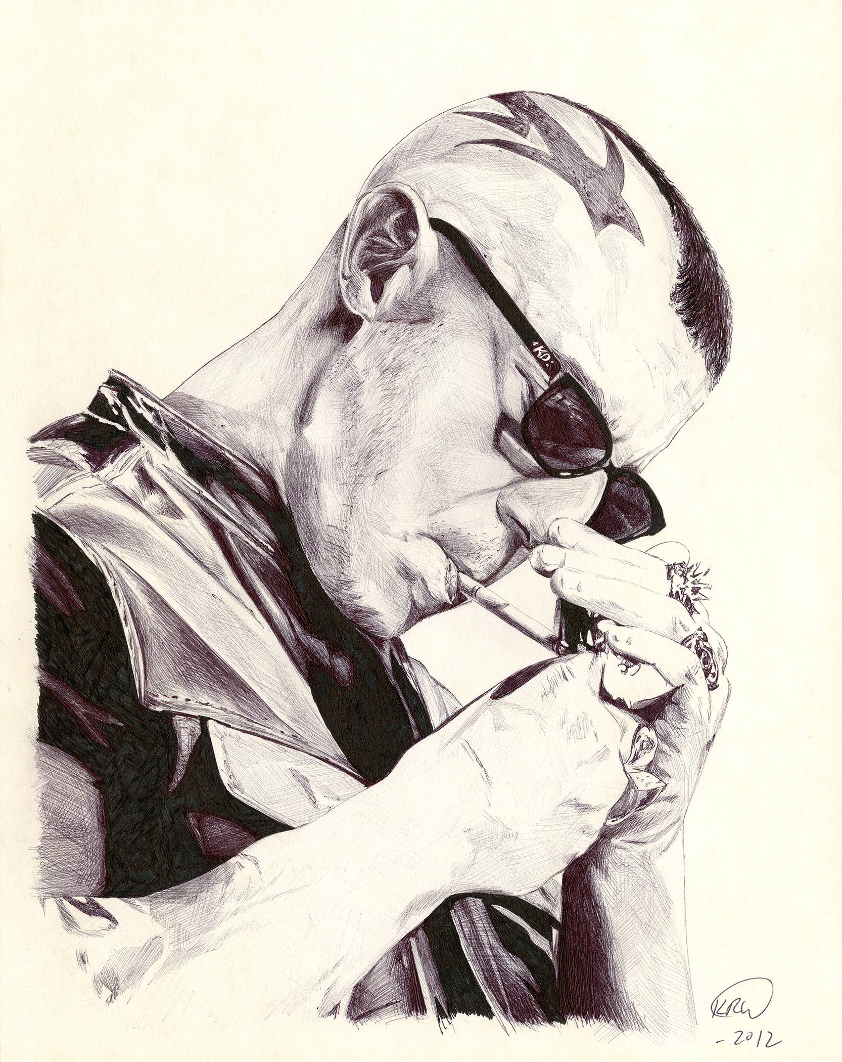 1666x2100 My Ballpoint Pen Sketch Of Juice From Sons Of Anarchy. Worth An - Sons Of Anarchy Sketch