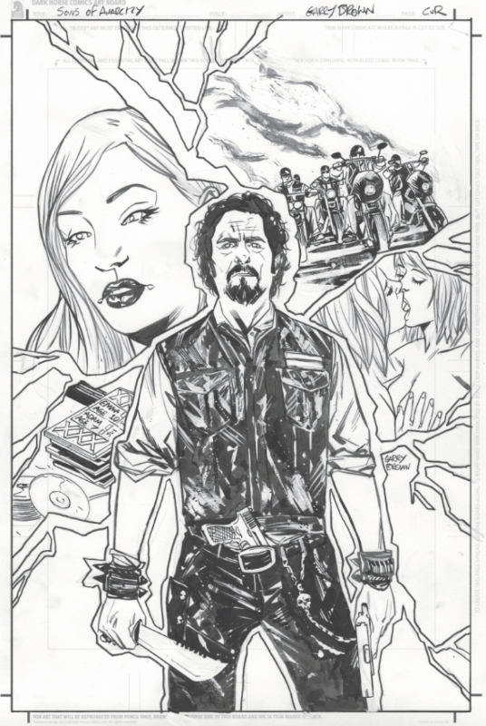 536x800 Sons Of Anarchy - Sons Of Anarchy Sketch