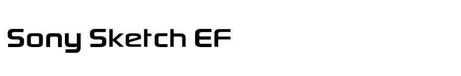 930x155 Sony Sketch Bold Font - Sony Sketch Ef