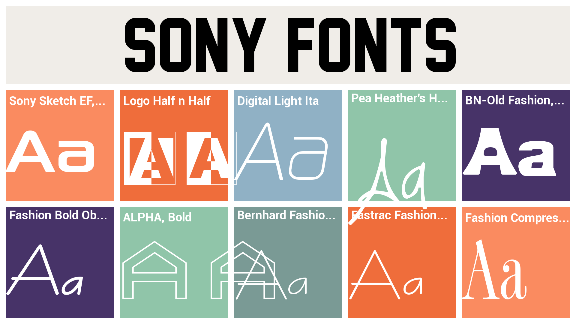 1920x1080 Sony Fonts - Sony Sketch Ef