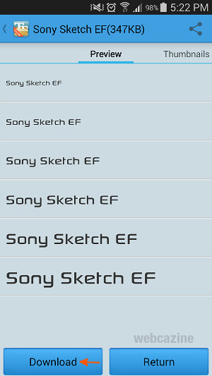 300x533 How To Add More Fonts On Your Android Phone With Ifont - Sony Sketch Ef