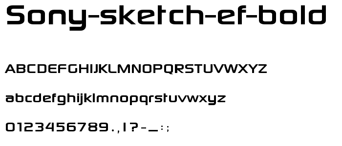 700x300 Sony Sketch Ef Bold Font - Sony Sketch Font