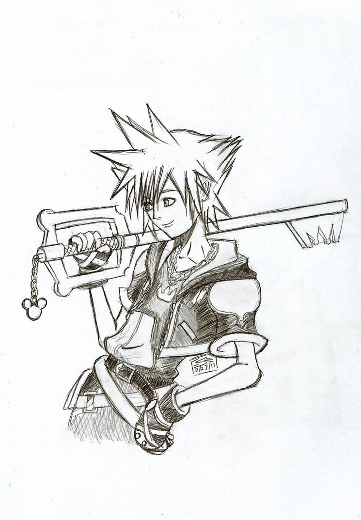 745x1073 Sora Sketch By Kairi Loves Sushi - Sora Sketch