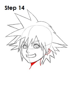 300x388 How To Draw Sora (Kingdom Hearts) - Sora Sketch