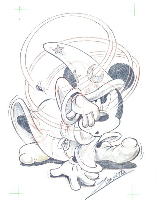 519x700 Vendetta, Z. - Sorcerer Mickey Sketch