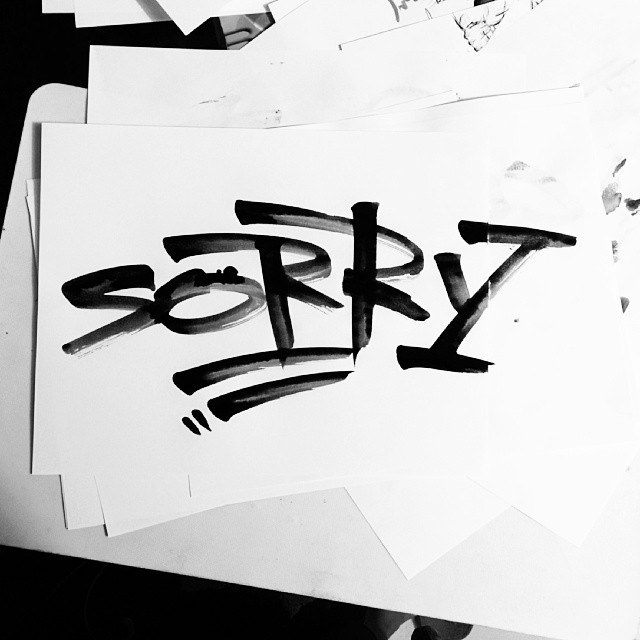 640x640 Sorry - Sorry Sketch