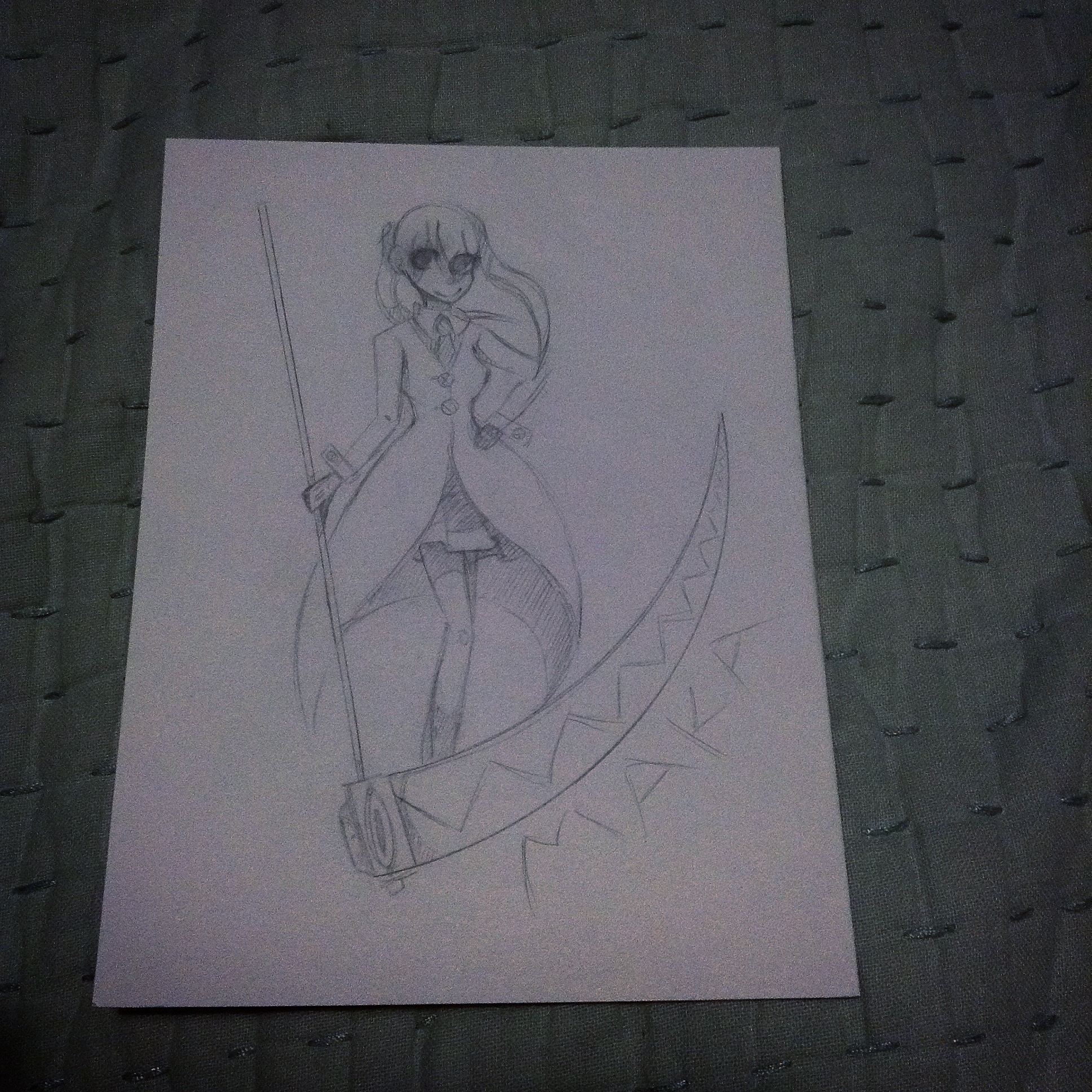 1936x1936 Sketch Of Maka From Soul Eater Sorry For The Dark Picture Cx - Soul Eater Sketch