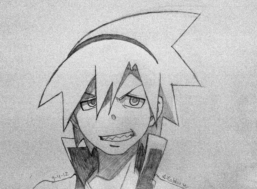 900x661 Soul Eater Sketch 1 By Pikachupanda - Soul Eater Sketch