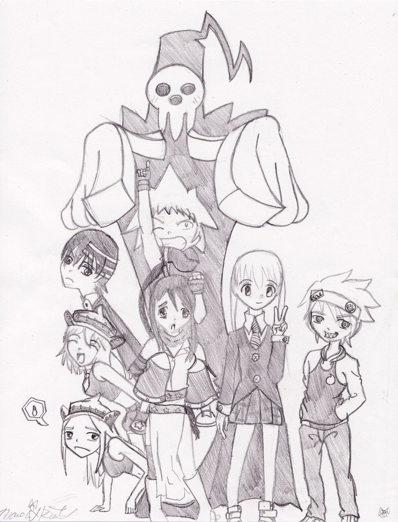 780x1024 Soul Eater Sketch By Flyleafxpiano - Soul Eater Sketch