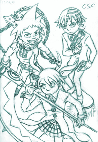 320x462 Soul Eater Sketch X) - Soul Eater Sketch