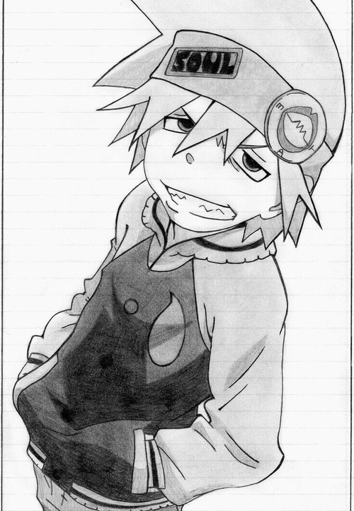 500x723 Desenho Uploaded By On We Heart It - Soul Eater Sketch