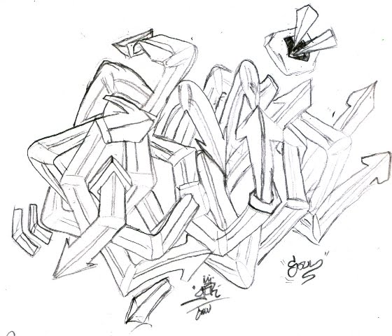560x480 Graffiti Soul Sketch Graffiti Arrows Designs - Soul Sketch